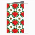 Retro 1880s Flowers Pattern 13 Greeting Card