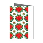 Retro 1880s Flowers Pattern 13 Mini Greeting Cards (Pkg of 8)