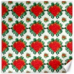 Retro 1880s Flowers Pattern 13 Canvas 12  x 12 