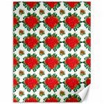 Retro 1880s Flowers Pattern 13 Canvas 12  x 16 