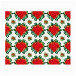 Retro 1880s Flowers Pattern 13 Small Glasses Cloth (2 Sides)