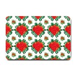 Retro 1880s Flowers Pattern 13 Small Doormat