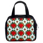 Retro 1880s Flowers Pattern 13 Classic Handbag (Two Sides)