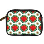 Retro 1880s Flowers Pattern 13 Digital Camera Leather Case