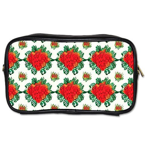 Retro 1880s Flowers Pattern 13 Toiletries Bag (One Side) from ArtsNow.com Front