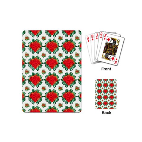 Retro 1880s Flowers Pattern 13 Playing Cards Single Design (Mini) from ArtsNow.com Back