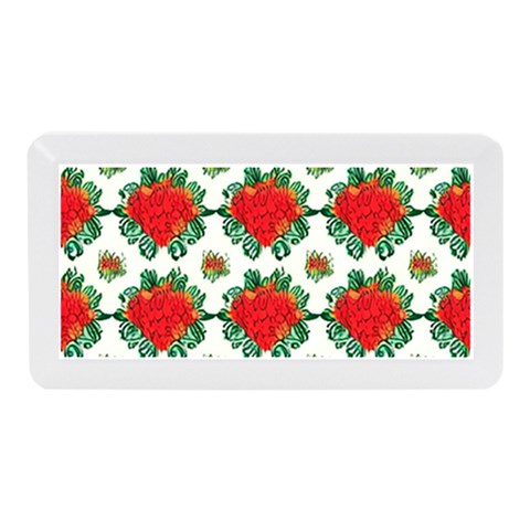 Retro 1880s Flowers Pattern 13 Memory Card Reader (Mini) from ArtsNow.com Front