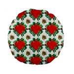 Retro 1880s Flowers Pattern 13 Standard 15  Premium Round Cushions