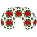 Retro 1880s Flowers Pattern 13 Travel Neck Pillow