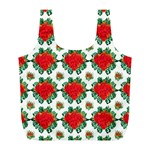 Retro 1880s Flowers Pattern 13 Full Print Recycle Bag (L)