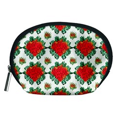 Retro 1880s Flowers Pattern 13 Accessory Pouch (Medium) from ArtsNow.com Front