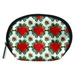 Retro 1880s Flowers Pattern 13 Accessory Pouch (Medium)