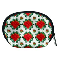 Retro 1880s Flowers Pattern 13 Accessory Pouch (Medium) from ArtsNow.com Back