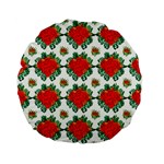 Retro 1880s Flowers Pattern 13 Standard 15  Premium Flano Round Cushions