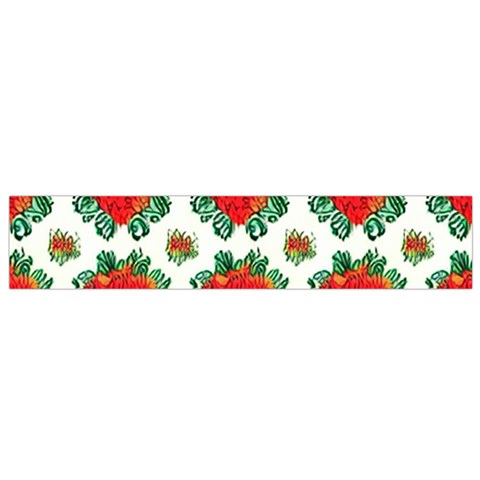 Retro 1880s Flowers Pattern 13 Small Premium Plush Fleece Scarf from ArtsNow.com Front