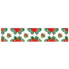 Retro 1880s Flowers Pattern 13 Small Premium Plush Fleece Scarf from ArtsNow.com Front