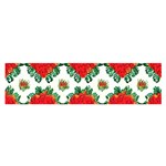 Retro 1880s Flowers Pattern 13 Oblong Satin Scarf (16  x 60 )