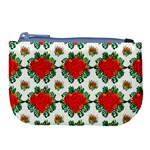 Retro 1880s Flowers Pattern 13 Large Coin Purse