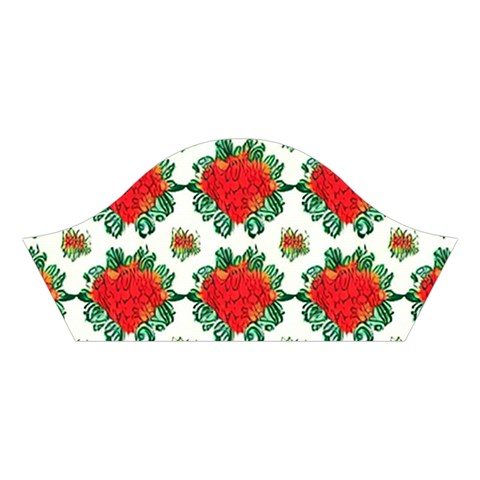 Retro 1880s Flowers Pattern 13 Cotton Crop Top from ArtsNow.com Left Sleeve