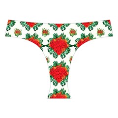 Retro 1880s Flowers Pattern 13 Cross Back Hipster Bikini Set from ArtsNow.com Front Under