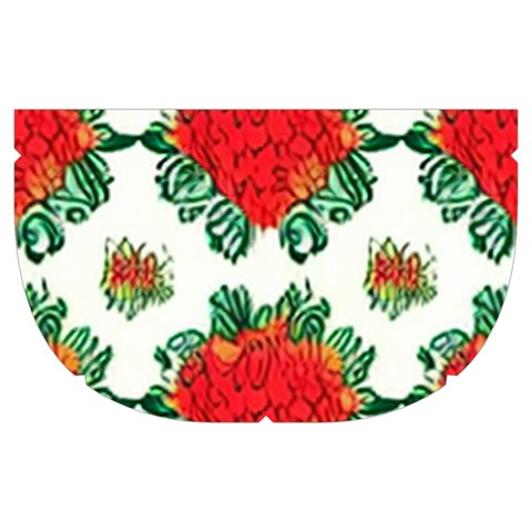 Retro 1880s Flowers Pattern 13 Make Up Case (Medium) from ArtsNow.com Side Right