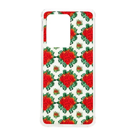 Retro 1880s Flowers Pattern 13 Samsung Galaxy S20 Ultra 6.9 Inch TPU UV Case from ArtsNow.com Front