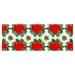 Retro 1880s Flowers Pattern 13 Banner and Sign 8  x 3 