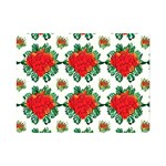 Retro 1880s Flowers Pattern 13 Premium Plush Fleece Blanket (Mini)