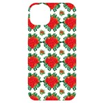 Retro 1880s Flowers Pattern 13 iPhone 14 Plus Black UV Print Case