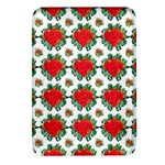 Retro 1880s Flowers Pattern 13 Rectangular Glass Fridge Magnet (4 pack)