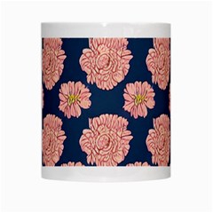 Retro 1880s Flowers Pattern 16 White Mug from ArtsNow.com Center