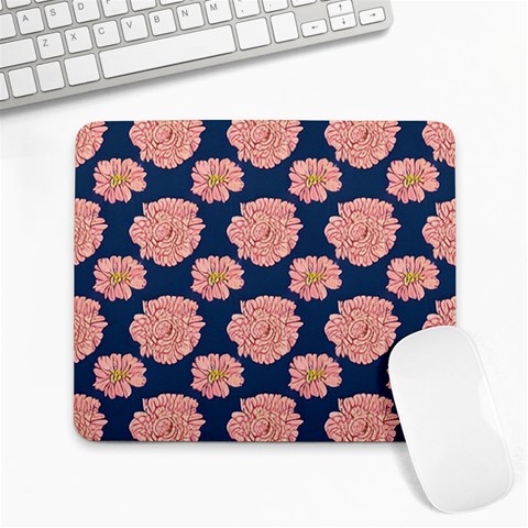 Retro 1880s Flowers Pattern 16 Large Mousepad from ArtsNow.com Front