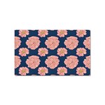 Retro 1880s Flowers Pattern 16 Sticker Rectangular (100 pack)