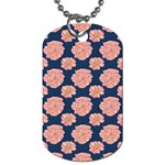 Retro 1880s Flowers Pattern 16 Dog Tag (Two Sides)