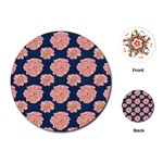 Retro 1880s Flowers Pattern 16 Playing Cards Single Design (Round)