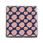 Retro 1880s Flowers Pattern 16 Memory Card Reader (Square 5 Slot)