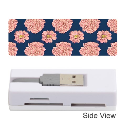 Retro 1880s Flowers Pattern 16 Memory Card Reader (Stick) from ArtsNow.com Front