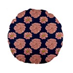 Retro 1880s Flowers Pattern 16 Standard 15  Premium Round Cushions