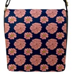 Retro 1880s Flowers Pattern 16 Flap Closure Messenger Bag (S)