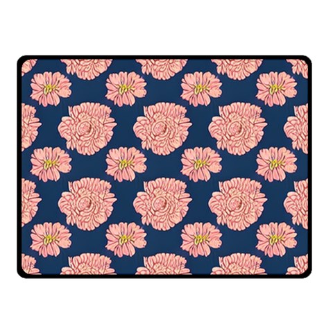 Retro 1880s Flowers Pattern 16 Two Sides Fleece Blanket (Small) from ArtsNow.com 45 x34  Blanket Back