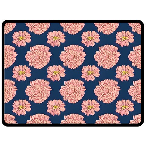 Retro 1880s Flowers Pattern 16 Two Sides Fleece Blanket (Large) from ArtsNow.com 80 x60  Blanket Front