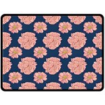 Retro 1880s Flowers Pattern 16 Two Sides Fleece Blanket (Large)