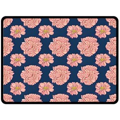 Retro 1880s Flowers Pattern 16 Two Sides Fleece Blanket (Large) from ArtsNow.com 80 x60  Blanket Back