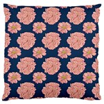 Retro 1880s Flowers Pattern 16 Large Premium Plush Fleece Cushion Case (One Side)