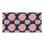 Retro 1880s Flowers Pattern 16 Satin Wrap 35  x 70 