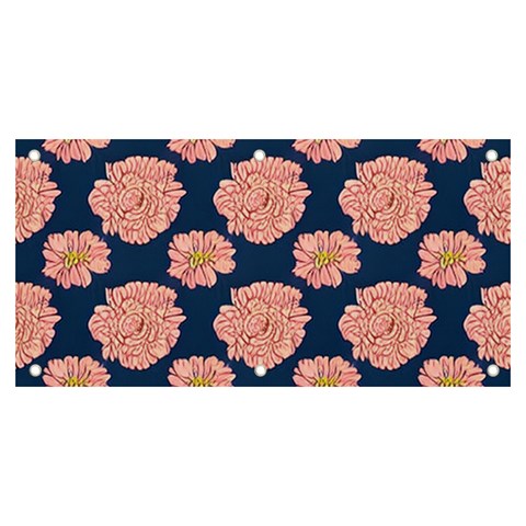 Retro 1880s Flowers Pattern 16 Banner and Sign 6  x 3  from ArtsNow.com Front