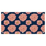 Retro 1880s Flowers Pattern 16 Banner and Sign 6  x 3 