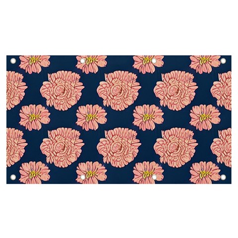 Retro 1880s Flowers Pattern 16 Banner and Sign 7  x 4  from ArtsNow.com Front