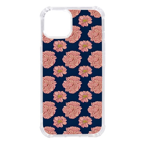 Retro 1880s Flowers Pattern 16 iPhone 14 TPU UV Print Case from ArtsNow.com Front