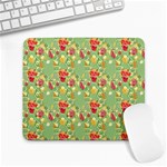 Retro 1880s Flowers Pattern 17 Large Mousepad